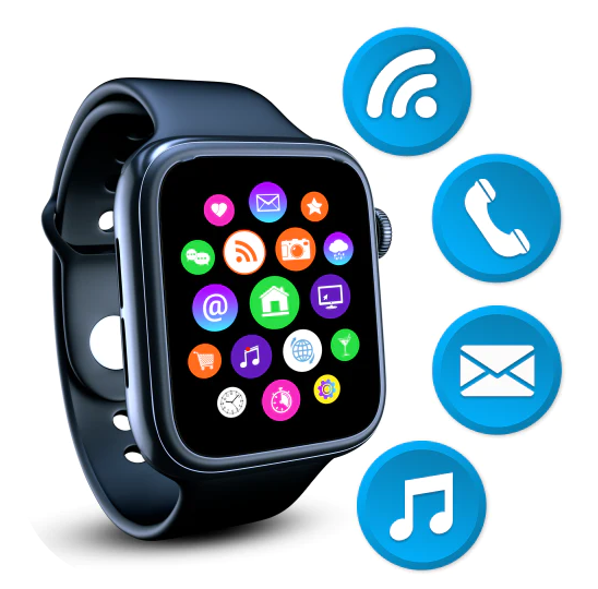 Ceas inteligent Afisaj 1.75 inch, Monitorizare Sanatate, Activitati Sportive, Apeluri prin Bluetooth, Rezistent la Apa, Culori Diverse